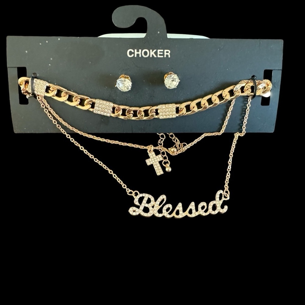 Jewelry, earrings with necklaces - Picture 3 of 4